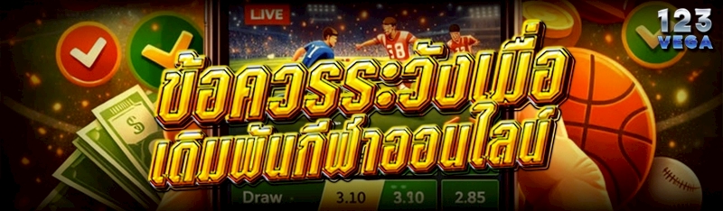 ข้อควรระวังเมื่อ เดิมพันกีฬาออนไลน์